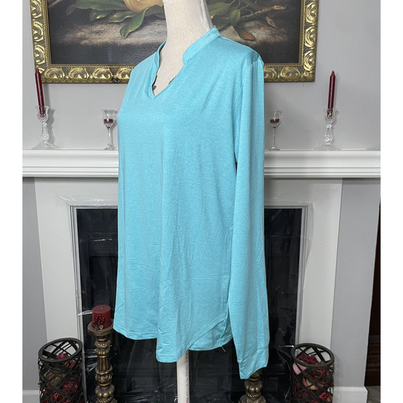 Coolrun Women's V-neck Teal Size XXL - Picture 3 of 6